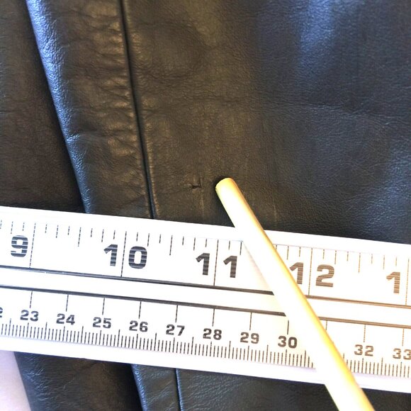 VINTAGE MEMBERS ONLY LEATHER JACKET MENS 42 FULL ZIP GRAY - Picture 10 of 16